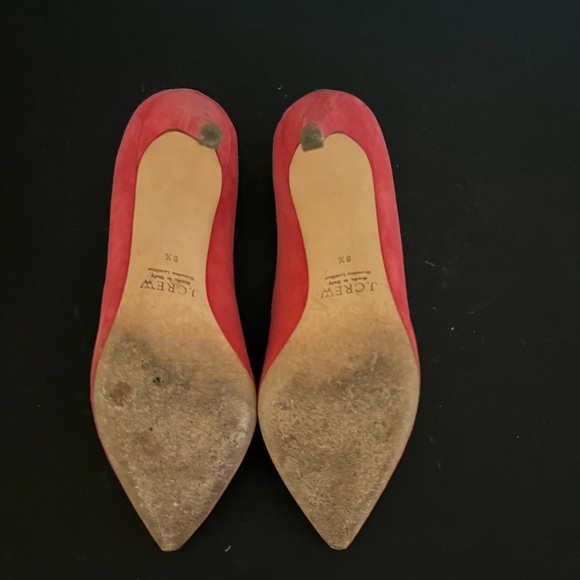 J. Crew Everly suede heels I Color: Pink I Size: 8.5 - Picture 3 of 6